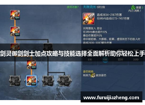 剑灵御剑剑士加点攻略与技能选择全面解析助你轻松上手
